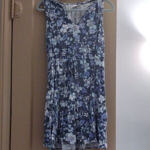 GAP Blue V-Neck Sleeveless Sundress